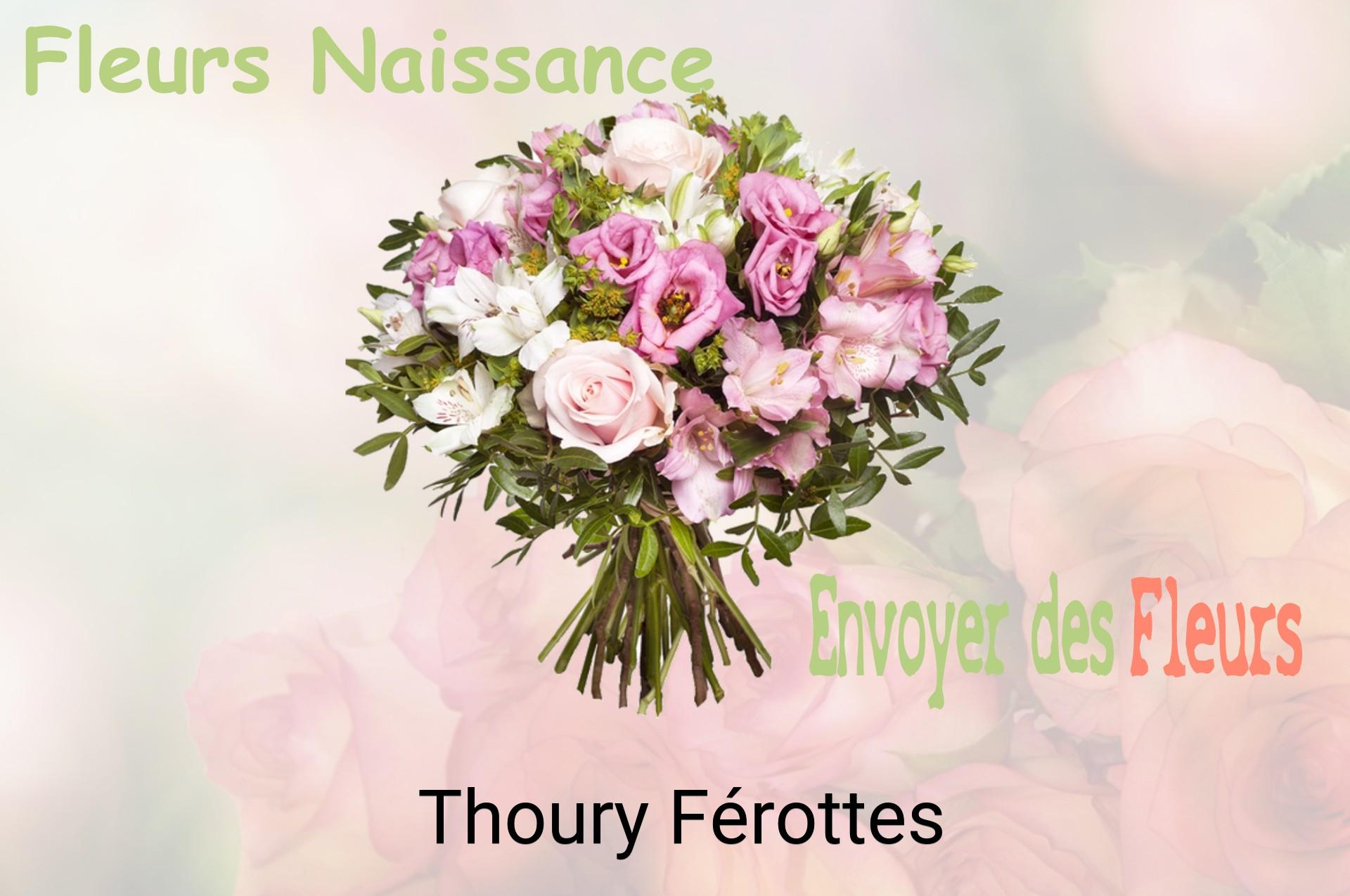 Bouquet de fleurs de naissance livré à Thoury-Férottes